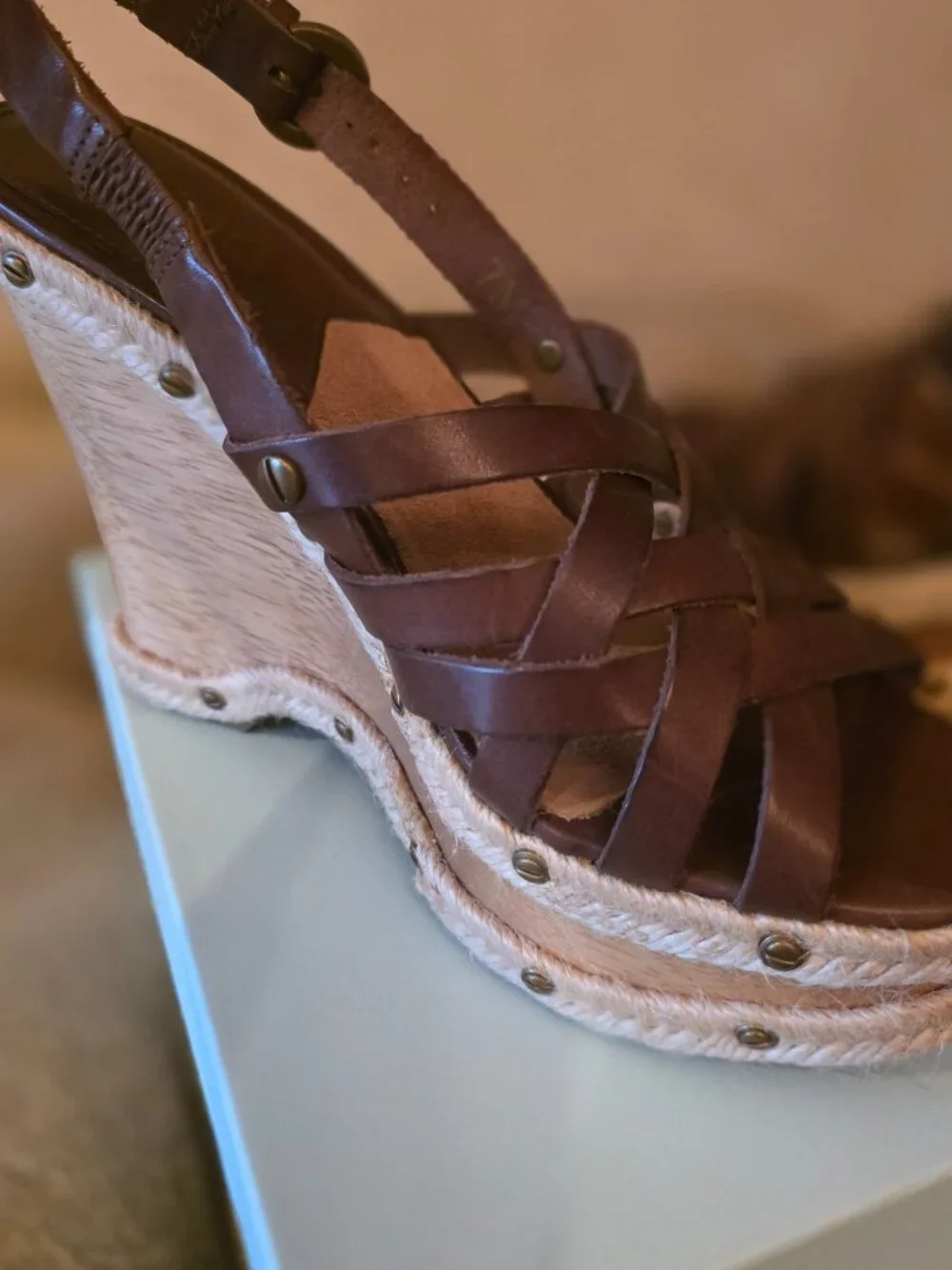 MICHAEL Michael Kors Brown Wedge Sandals